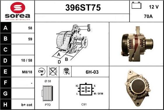 STARTCAR 396ST75 - Alternator furqanavto.az