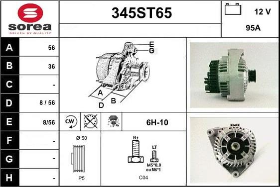 STARTCAR 345ST65 - Alternator furqanavto.az