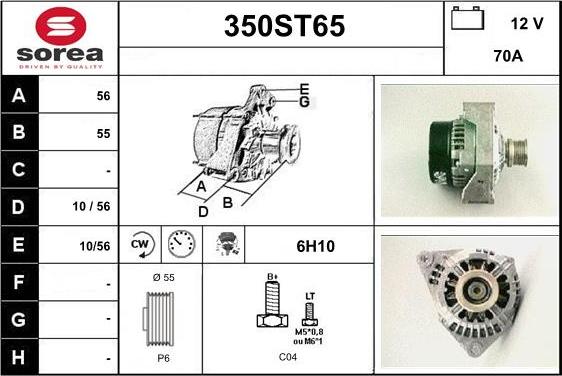 STARTCAR 350ST65 - Alternator furqanavto.az