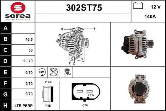 STARTCAR 302ST75 - Alternator furqanavto.az