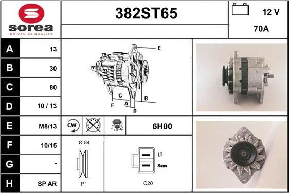 STARTCAR 382ST65 - Alternator furqanavto.az