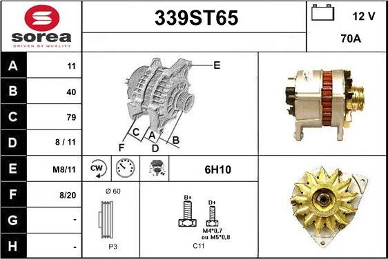 STARTCAR 339ST65 - Alternator furqanavto.az