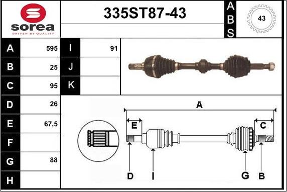 STARTCAR 335ST87-43 - Sürücü mili furqanavto.az