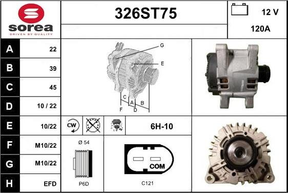 STARTCAR 326ST75 - Alternator furqanavto.az