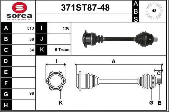 STARTCAR 371ST87-48 - Sürücü mili furqanavto.az