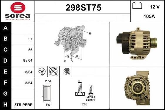 STARTCAR 298ST75 - Alternator furqanavto.az