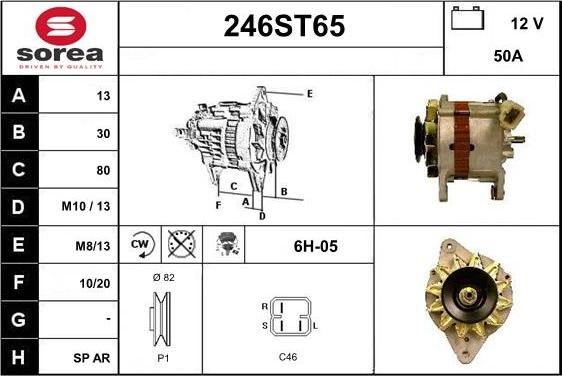 STARTCAR 246ST65 - Alternator furqanavto.az