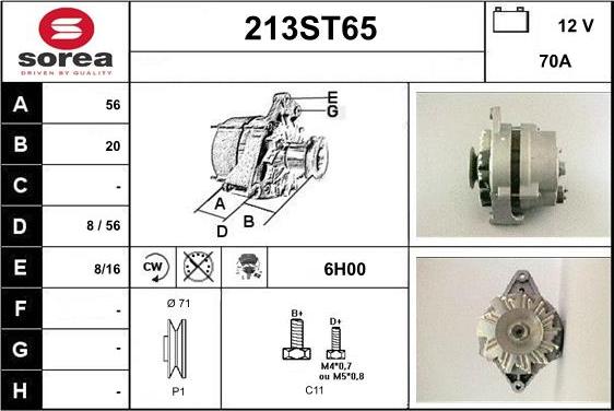 STARTCAR 213ST65 - Alternator furqanavto.az