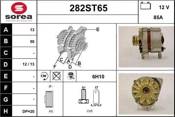 STARTCAR 282ST65 - Alternator furqanavto.az