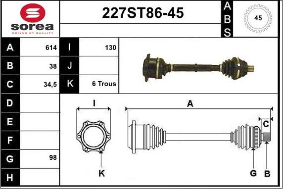 STARTCAR 227ST86-45 - Sürücü mili furqanavto.az