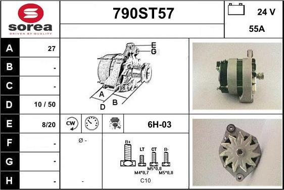 STARTCAR 790ST57 - Alternator furqanavto.az