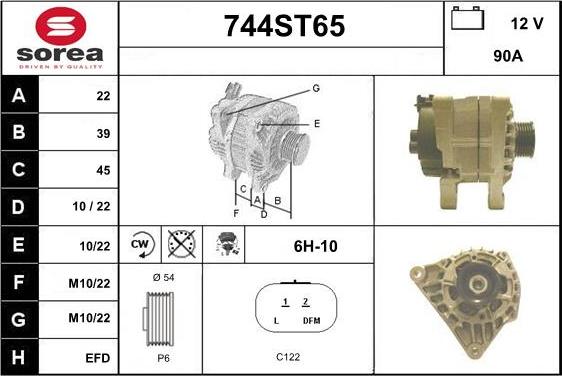 STARTCAR 744ST65 - Alternator furqanavto.az