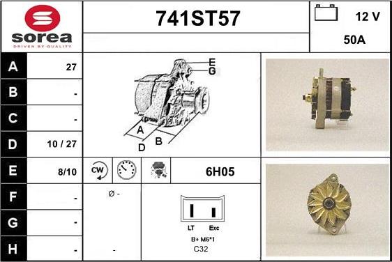 STARTCAR 741ST57 - Alternator furqanavto.az