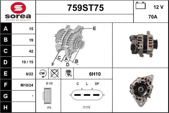 STARTCAR 759ST75 - Alternator furqanavto.az