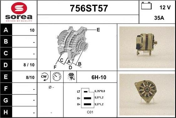 STARTCAR 756ST57 - Alternator furqanavto.az