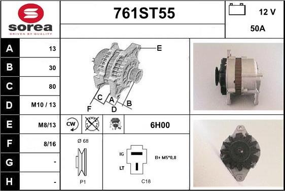 STARTCAR 761ST55 - Alternator furqanavto.az