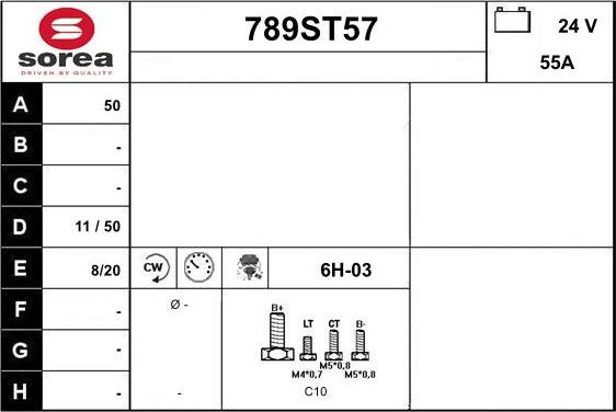 STARTCAR 789ST57 - Alternator furqanavto.az