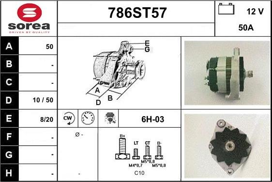 STARTCAR 786ST57 - Alternator furqanavto.az