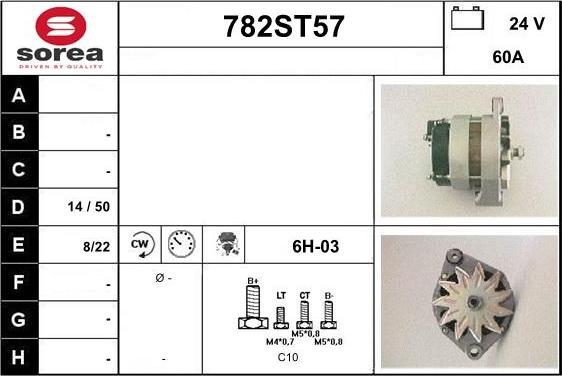 STARTCAR 782ST57 - Alternator furqanavto.az