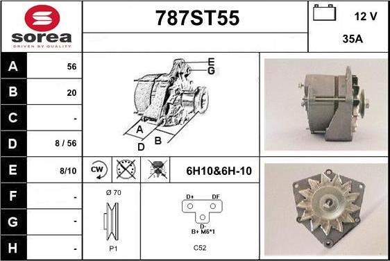 STARTCAR 787ST55 - Alternator furqanavto.az