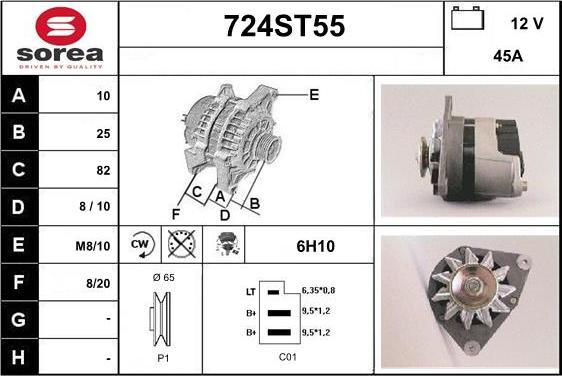 STARTCAR 724ST55 - Alternator furqanavto.az