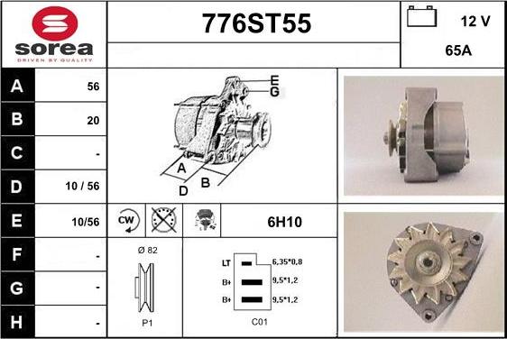 STARTCAR 776ST55 - Alternator furqanavto.az