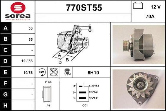 STARTCAR 770ST55 - Alternator furqanavto.az