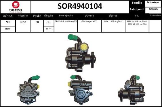 STARTCAR SOR4940104 - Hidravlik nasos, sükan sistemi furqanavto.az