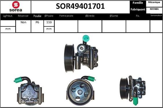 STARTCAR SOR49401701 - Hidravlik nasos, sükan sistemi furqanavto.az