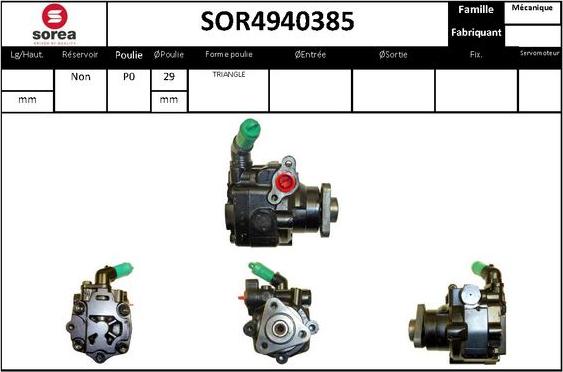 STARTCAR SOR4940385 - Hidravlik nasos, sükan sistemi furqanavto.az