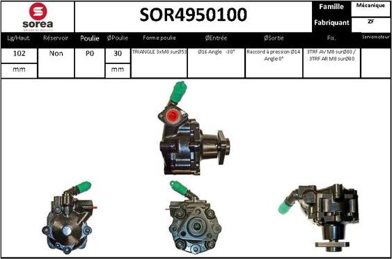 STARTCAR SOR4950100 - Hidravlik nasos, sükan sistemi furqanavto.az