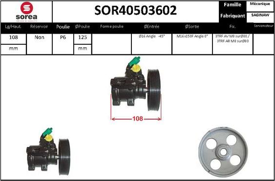 STARTCAR SOR40503602 - Hidravlik nasos, sükan sistemi furqanavto.az