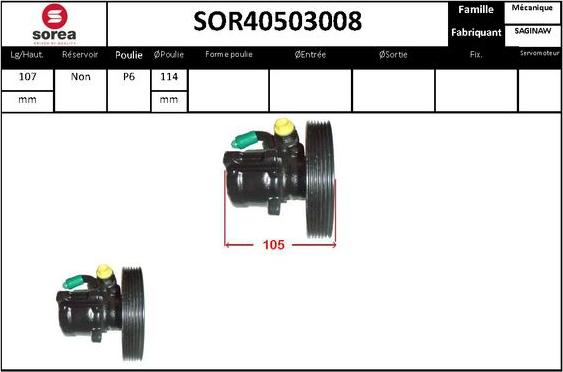 STARTCAR SOR40503008 - Hidravlik nasos, sükan sistemi furqanavto.az