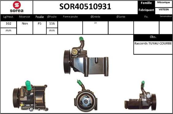 STARTCAR SOR40510931 - Hidravlik nasos, sükan sistemi furqanavto.az