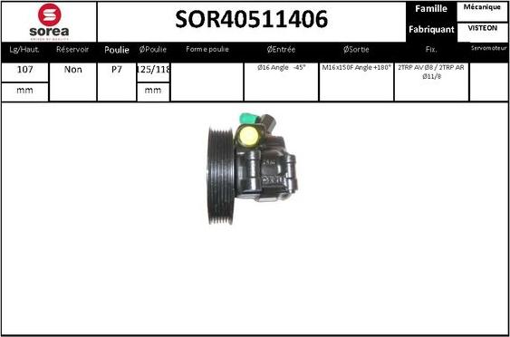 STARTCAR SOR40511406 - Hidravlik nasos, sükan sistemi furqanavto.az