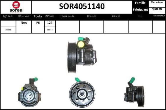 STARTCAR SOR4051140 - Hidravlik nasos, sükan sistemi furqanavto.az