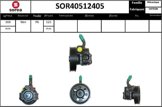 STARTCAR SOR40512405 - Hidravlik nasos, sükan sistemi furqanavto.az
