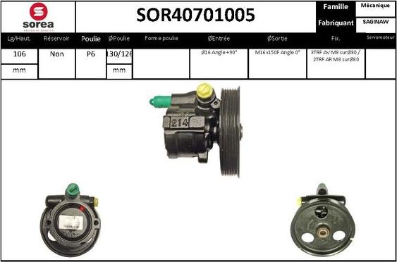 STARTCAR SOR40701005 - Hidravlik nasos, sükan sistemi furqanavto.az