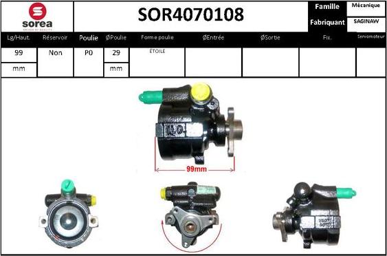 STARTCAR SOR4070108 - Hidravlik nasos, sükan sistemi furqanavto.az