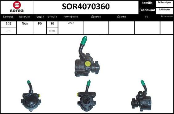 STARTCAR SOR4070360 - Hidravlik nasos, sükan sistemi furqanavto.az