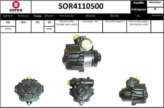 STARTCAR SOR4110500 - Hidravlik nasos, sükan sistemi furqanavto.az