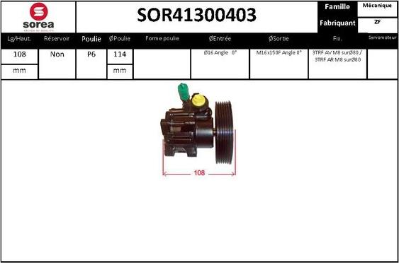 STARTCAR SOR41300403 - Hidravlik nasos, sükan sistemi furqanavto.az