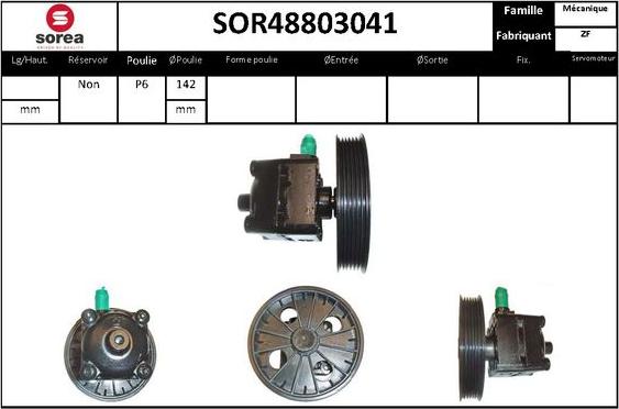 STARTCAR SOR48803041 - Hidravlik nasos, sükan sistemi furqanavto.az