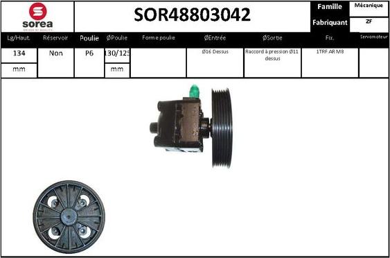 STARTCAR SOR48803042 - Hidravlik nasos, sükan sistemi furqanavto.az