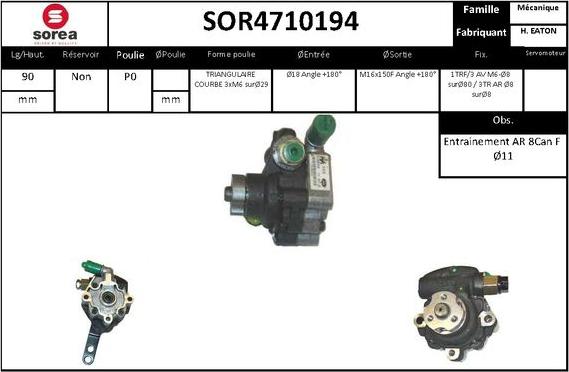 STARTCAR SOR4710194 - Hidravlik nasos, sükan sistemi furqanavto.az