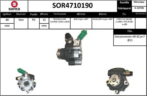 STARTCAR SOR4710190 - Hidravlik nasos, sükan sistemi furqanavto.az