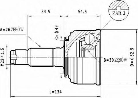 Statim C.444 - Birləşmə dəsti, ötürücü val furqanavto.az