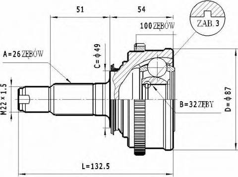 Statim C.428 - Birləşmə dəsti, ötürücü val furqanavto.az