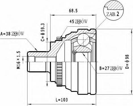 Statim C.330 - Birləşmə dəsti, ötürücü val furqanavto.az