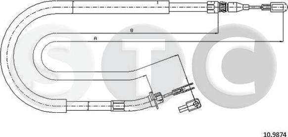 STC T480962 - Kabel, dayanacaq əyləci furqanavto.az